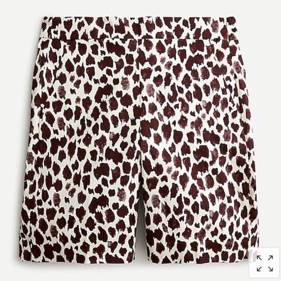 J. Crew Pants - NWT J Crew Giraffe Print Chino Shorts Size 2